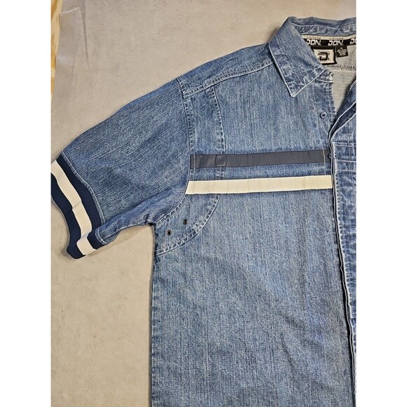 VINTAGE DON Matching Blue Jean Outfit XL Shirt Size 40x32 Pants Embroidered - Picture 7 of 16